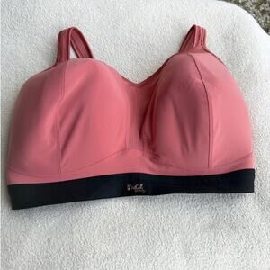 Panache Sports Bra 38GG Mauve Pink Mesh Convertible Adjustable